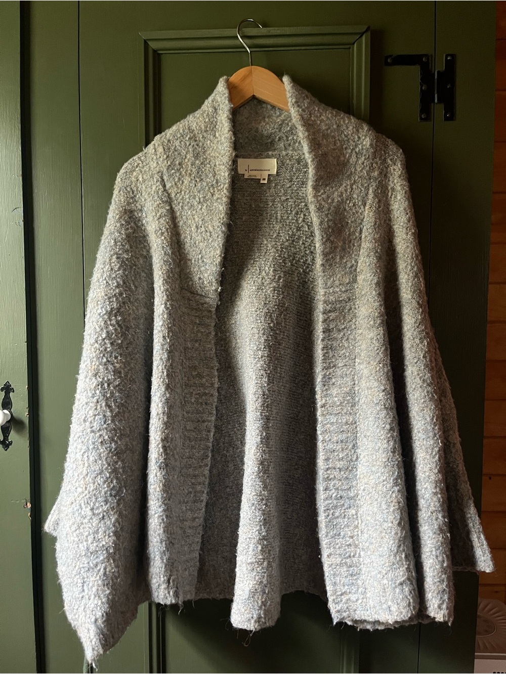 Anthropologie Boucle Open Shawl Batwing Cardigan